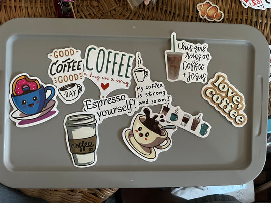 Love, Coffee Stickers