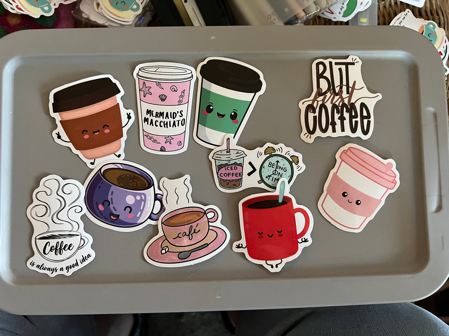 But First Coffee Stickers